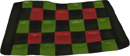 Painterly Kwanzaa Woven Mkeka Mat Object